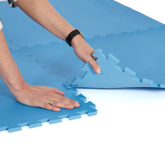 60cm EVA Foam Play Mats (Baby Blue) | Soft Floor KIDS