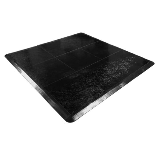 Portable Dance Floor Tiles Snap-Lock (Black Gloss) | Soft floor KIDS