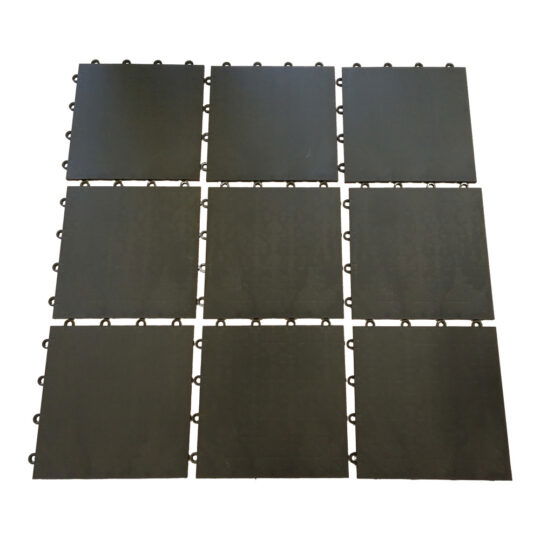 Portable Dance Floor Tiles Snap-Lock (Black Matt) | Soft floor KIDS