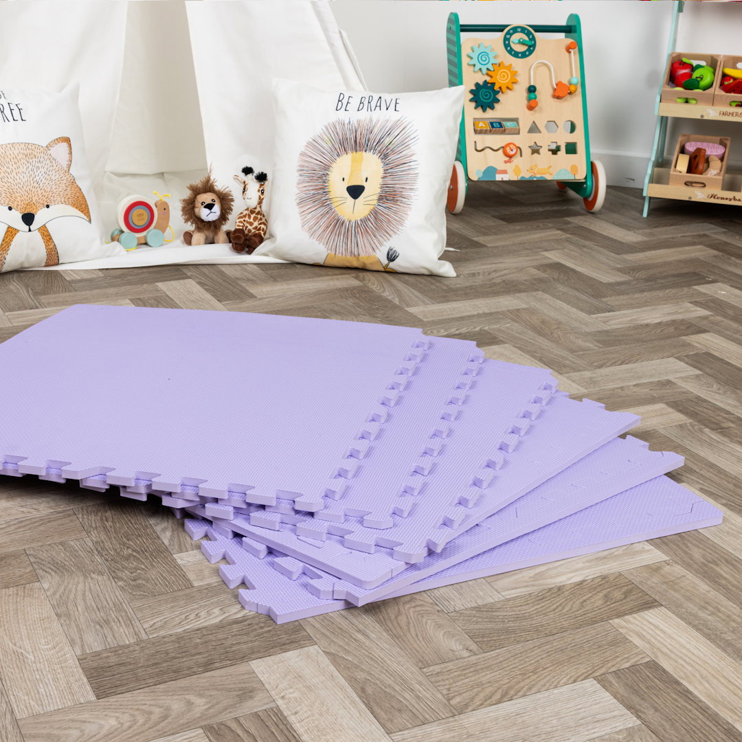 Lilac Premium 60cm EVA Foam Play Mats (Pack of 6) - Image 3
