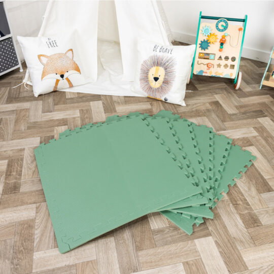 60cm EVA Foam Play Mats (Teal) | Soft Floor KIDS