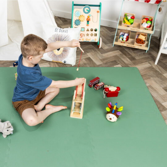 60cm EVA Foam Play Mats (Teal) | Soft Floor KIDS