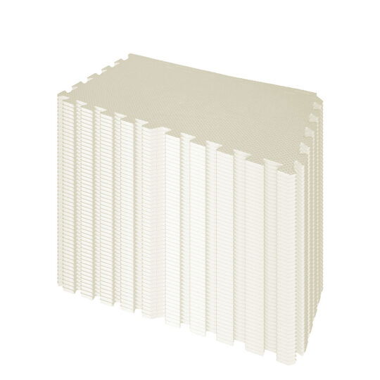 30cm EVA Foam Play Mats Bulk Pack 100 (Cream)
