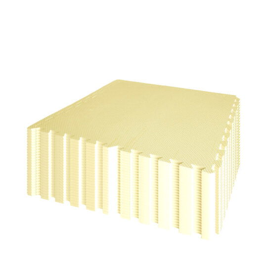 60cm EVA Foam Play Mats (Lemon Butter) | Soft Floor KIDS