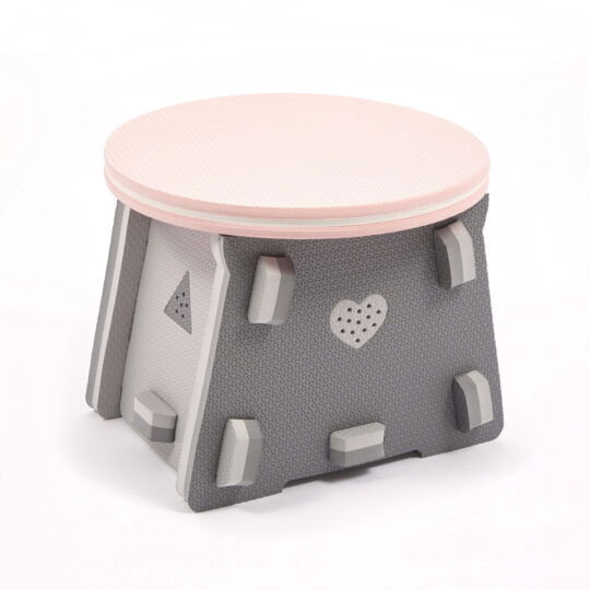 Kids EVA Foam Play Stool (Blush Pink)