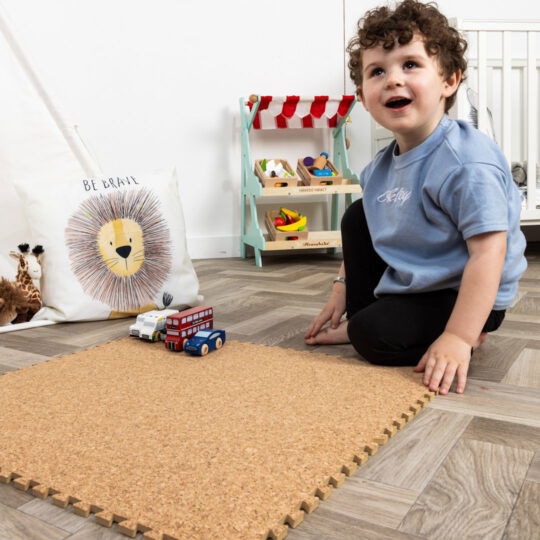 Natural Cork Puzzle Play Mats | Soft Floor KIDS