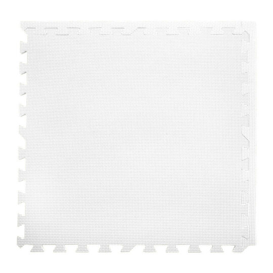 60cm EVA Foam Play Mats (White) | Soft Floor KIDS