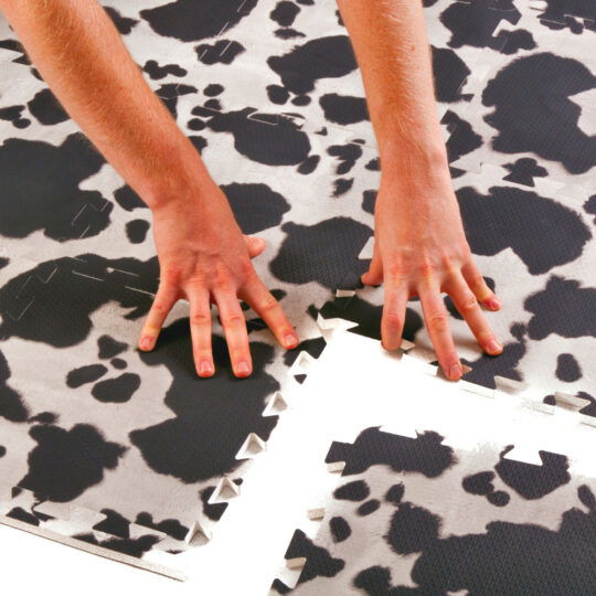 Cow Pattern EVA Foam Play Mat