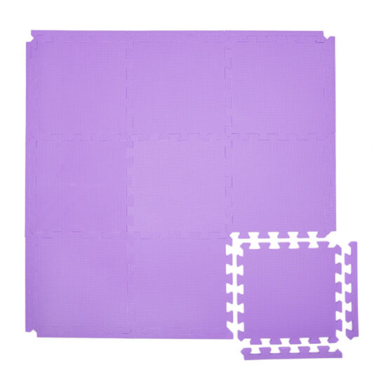 Purple soft floor matting example